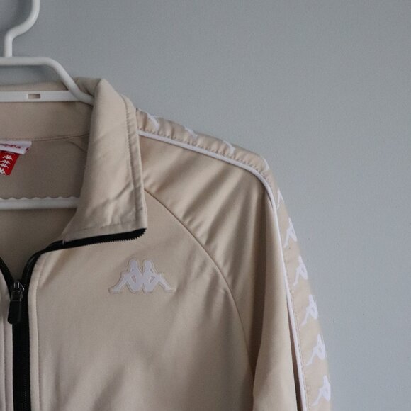 Kappa Womens Tan Sz M Full Zip Athletic Lightweight Track Jacket - Picture 6 of 13